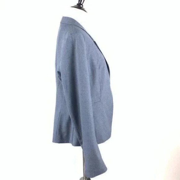 The limited collection blazer size 14 bluish gray one button career jacket - Picture 3 of 8